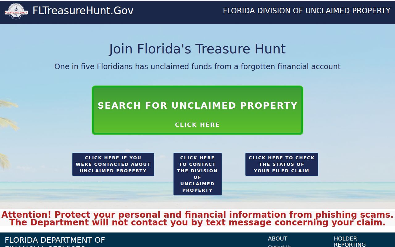 St. Petersburg resident lookup using Florida unclaimed property clues